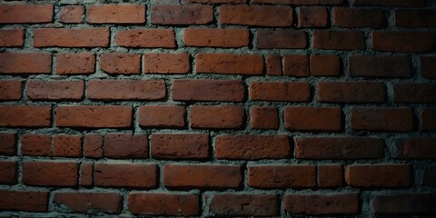Old wall background with stained aged bricks