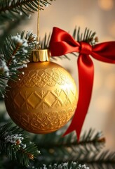 Christmas Ornament , close up. Holidays concept. Merry Christmas
