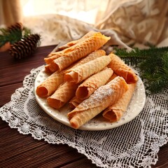 Norwegian Krumkake Delicate Holiday Cookies