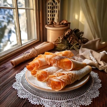 Norwegian Krumkake Delicate Holiday Cookies