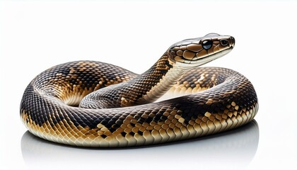 Fototapeta premium snake isolated on white background