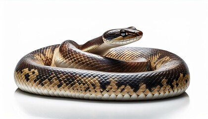 Fototapeta premium snake isolated on white background