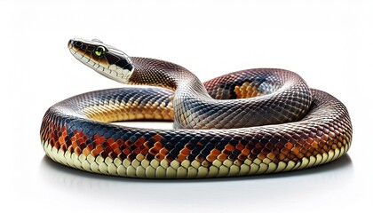 Fototapeta premium snake isolated on white background