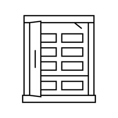 infrared sauna line icon vector. infrared sauna sign. isolated contour symbol black illustration