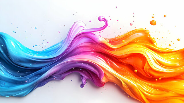 3D Soft Abstract Shapes with Space for Motivational Business Quote Design