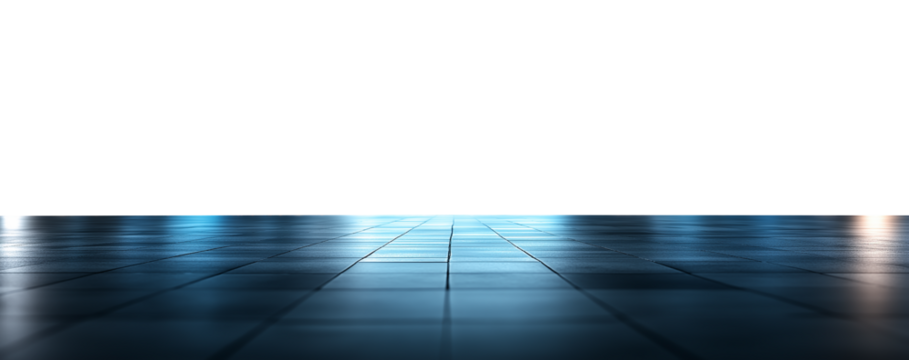 empty concrete ground floor at night background for product display, empty show stage, cutout png