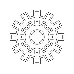 Gear, Cog icon in line style