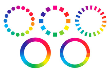 色相環のシンプルイラストセット © y13991