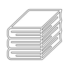 Book icon in line style