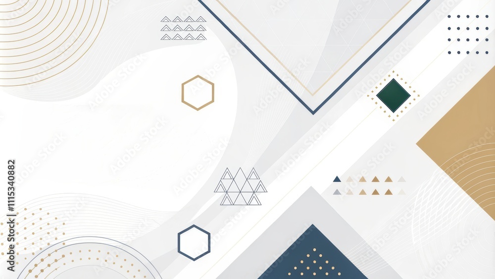 Poster modern business abstract geometric background. abstract geometric design with various shapes and col