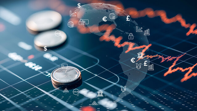 A high-tech global finance scene - Powered by Adobe
