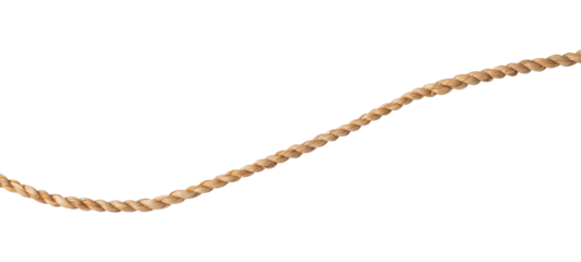 single rope on white background isolated