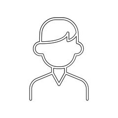 Obraz premium Man icon in line style