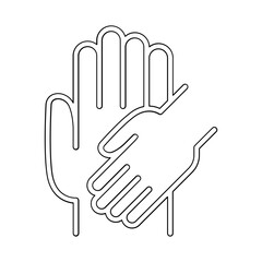 Help, support icon in line style