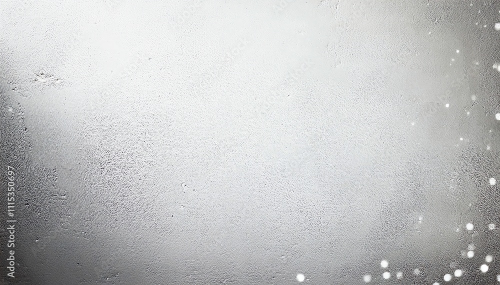 Poster a soft, textured background with a gradient of light grays and subtle sparkling elements, creating a