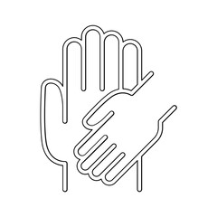 Fototapeta premium Support icon in line style