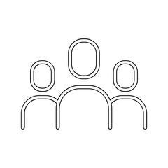 team icon in line style