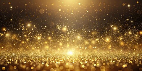 Obraz premium Elegant gold particle background for luxury events and designs, gold, particles, shimmering, elegant, luxury, background