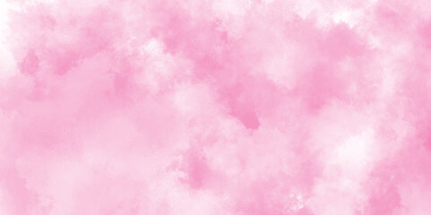 Pink backgrounds watercolor vintage grunge texture, Soft and cloudy watercolor stain of pink paint texture, brush painted watercolor abstract painting background, fresh and blurry pink cloud sky.