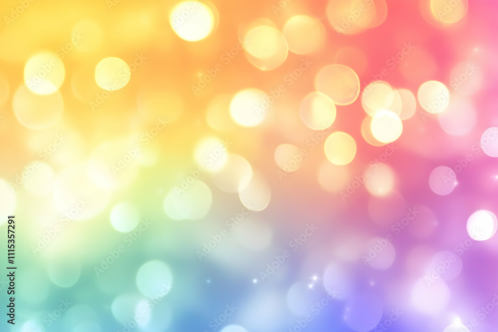 Poster rainbow bokeh abstract background image