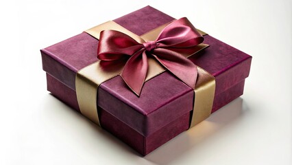 Elegant Gift Box Package with Velvet and Ribbon