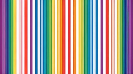 Obraz premium Colorful LGBTQ Stripes, Minimalist Greeting Card