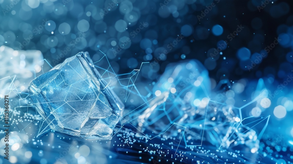 Aufkleber the blockchain iceberg a symbol of hidden potential and boundless possibilities.