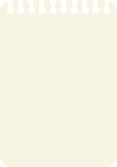 Fototapeta premium Blank paper notebook memo vector