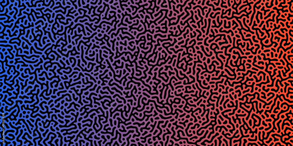 Poster abstract reaction-diffusion turing pattern natural texture purple and red gradient color scheme. lin