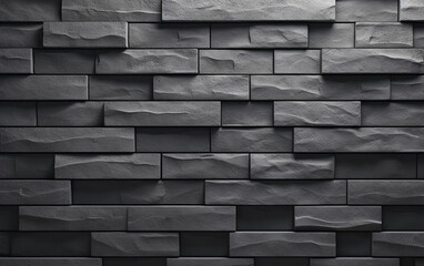 Obraz premium Grey brick wall background. Texture of grey brick wall backdrop