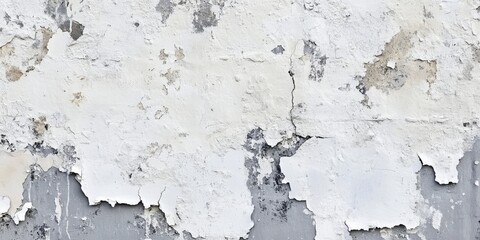 Obraz premium Weathered paste up poster texture showcasing a unique blend of white and grey hues, adding character and depth to any design. This pasty poster texture is perfect for creative projects.