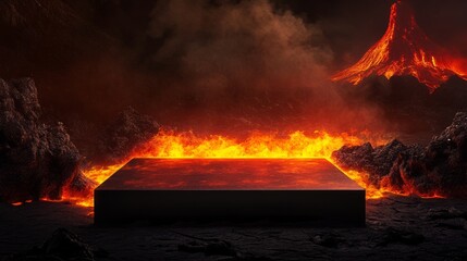 Empty podium for product