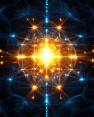 Fototapeta premium Dynamic Neural Network Visual Representation