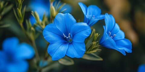 Captivating blue delight, Discover the enchanting beauty of the Asiatic dayflower, known for its striking blue hue. This captivating blue flower blooms for a single day during the summer season.