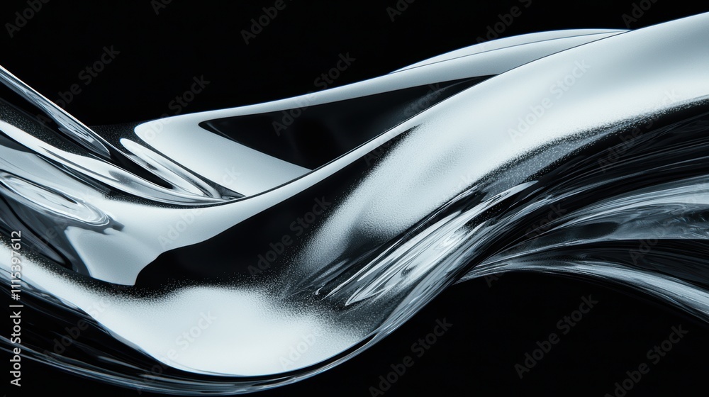 Poster dynamic light trails on gradient background for futuristic designs