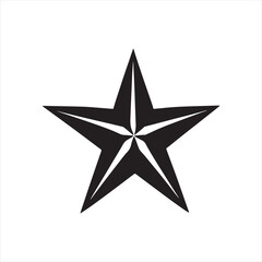 Star silhouette vector icon design whit a white background.