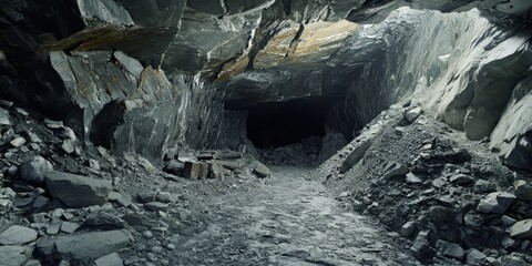 An awe inspiring graphite deposit showcases an abundance of rich mineral production and stones, creating a vibrant environment brimming with natural resources and industrial potential related to