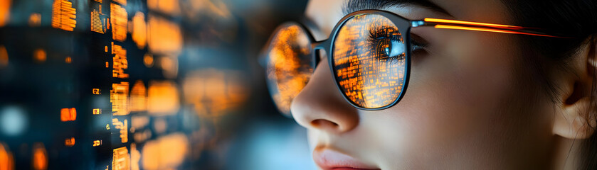 Futuristic Team Collaboration with Innovative Tools in High-Tech Office Macro