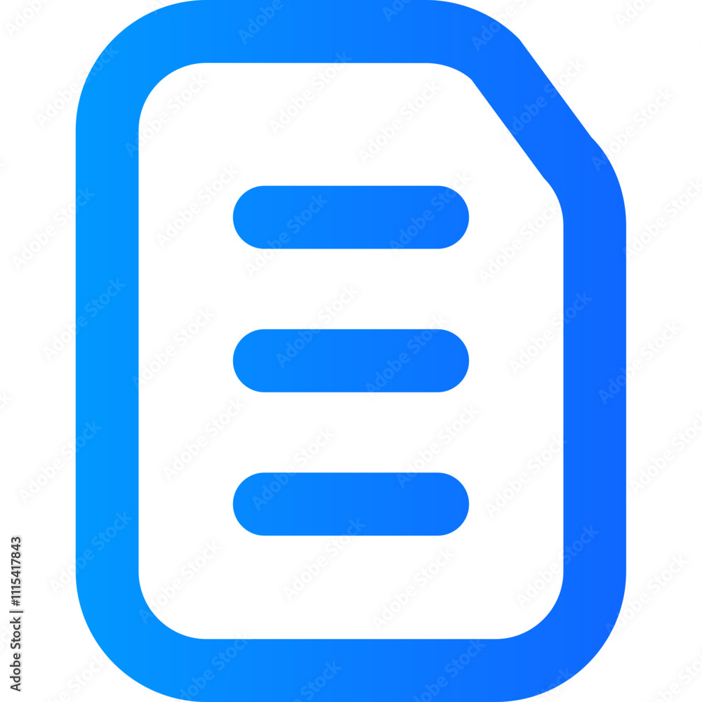 Poster interface icons for document management and digital communication tools