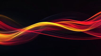 Fototapeta premium Wave-shaped lights