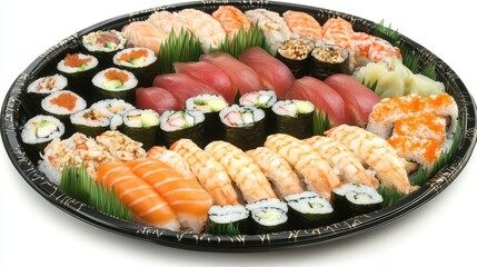 Delectable Sushi Platter: A Mouthwatering Feast of Japanese Culinary Artistry