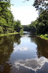 Obraz premium Rakotzbrucke also known as devils bridge in Kromlau in germany