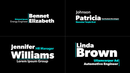 Modern Bold Lower Thirds