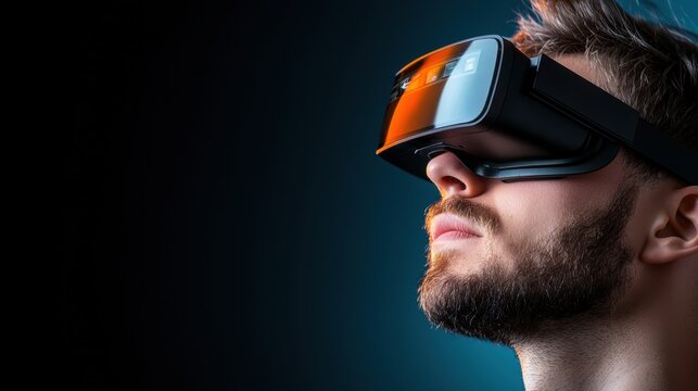 Augmented reality (AR) glasses used by warehouse workers to receive real time instructions, navigate the warehouse, and access product information, enhancing efficiency and accuracy.