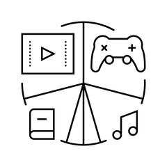 otaku lifestyle otaku line icon vector. otaku lifestyle otaku sign. isolated contour symbol black illustration