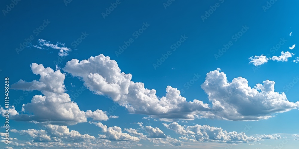 Aufkleber sparsely spread sky and clouds create a stunning visual contrast, showcasing the beauty of the sky w