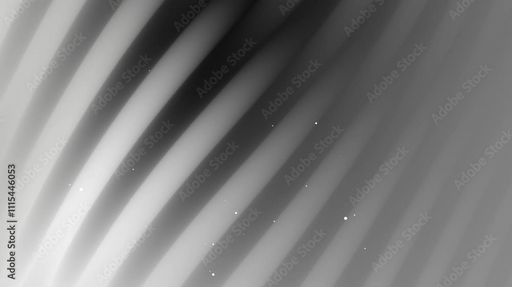 Poster The image shows a digitally created abstract background featuring diagonal grayscale stripes and subtle light points.