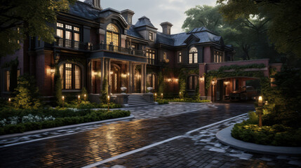 Modern Luxury Architecture and Outdoor Living Spaces with Cozy Atmosphere