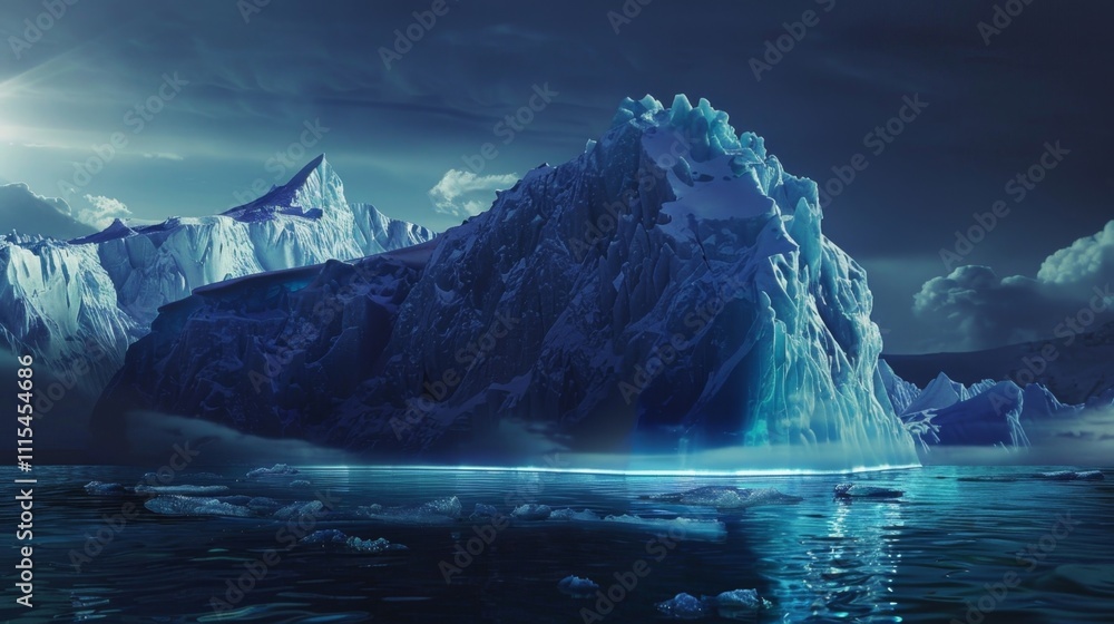 Aufkleber at first glance its just another iceberg. but dip below the water and youll find a whole world of bl