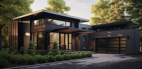 Modern Luxury Architecture and Outdoor Living Spaces with Cozy Atmosphere
